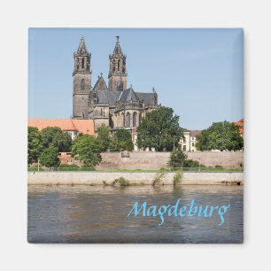 Íman Foto da opinião de Magdeburgo Elbe