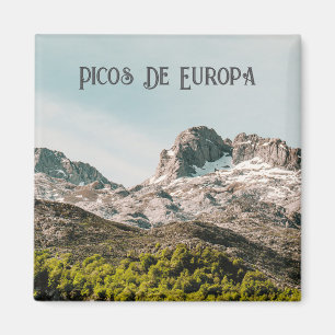 Íman Foto da paisagem montanhosa Picos de Europa Espanh