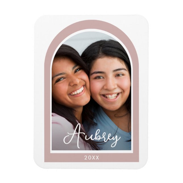 Íman Foto de Arch de Quadro Moderno com Bonito Script R (Vertical)