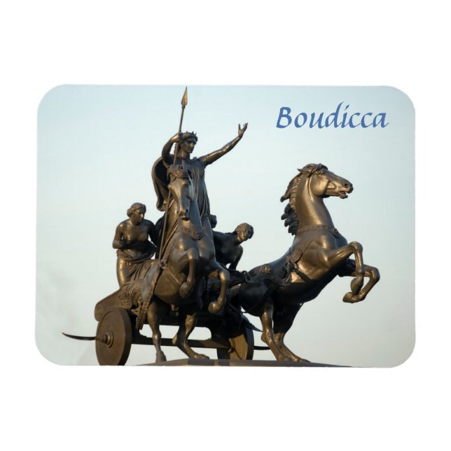 Íman Foto de Boudicca Statue em Londres (Horizontal)