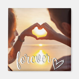 Íman Foto de Casais Personalizados do Forever Love