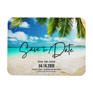 Íman Foto De Casamento De Destino De Praia Salva A Data