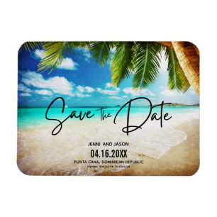 Íman Foto De Casamento De Destino De Praia Salvar A Dat