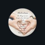 Íman Foto de Casamento de Escritura Cristã<br><div class="desc">Imagem de Casamento de Escritura Cristã Magneta Matthew 19:6</div>