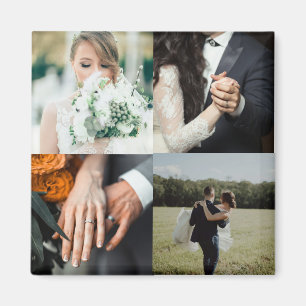 Íman Foto de casamento personalizada