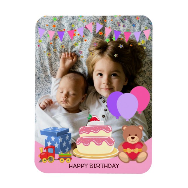 Íman Foto de Celebração de Aniversário de Brinquedos Ro (Vertical)