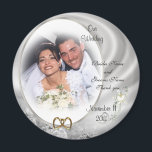 Íman Foto de diamantes de Casamento Magnet<br><div class="desc">Foto do Magnet de diamantes de Casamento. Composição de imagem e ilustração para o elegante casamento formal, aniversário ou modelo de festa de noivado O texto é totalmente personalizável. Adicione suas informações ou altere-as completamente. Selecione uma fonte e cor diferentes. O modelo pode ser utilizado para qualquer ocasião especial. Simplesmente...</div>