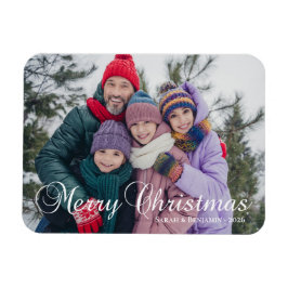 Íman Foto de Família com Caligrafia Clássica de Feliz N