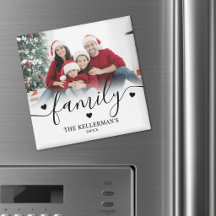 Foto de Família com Letra Elegante Personalizada
