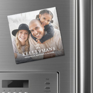 Íman Foto de Família com Nome Personalizado