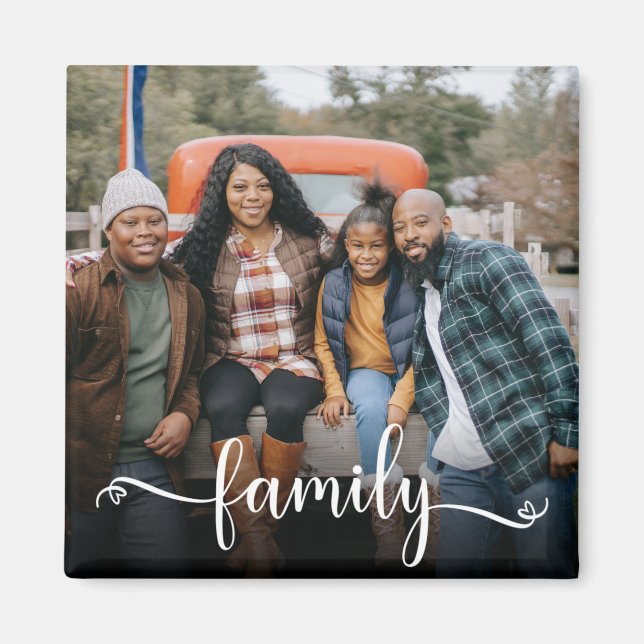 Íman Foto de Família em Letra de Forma (Frente)