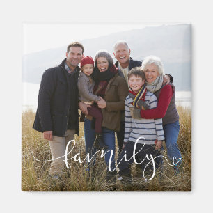 Íman Foto de família feita sob encomenda branca