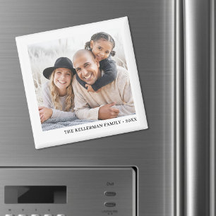 Íman Foto de Família Simples Personalizada