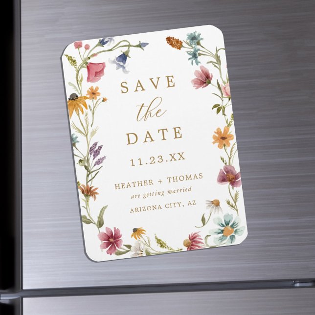 Íman Foto de Flor Selvagem em Aquarela para Save the Da (Criador carregado)