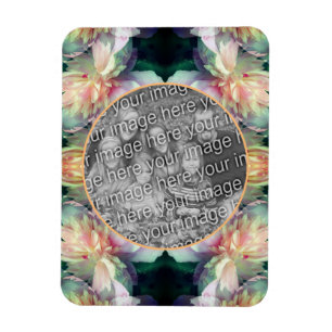 Íman Foto de Flores de Pêonias Rosa Adicionar Sua Foto