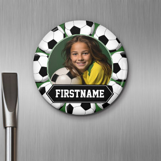 Íman Foto de futebol para o time ou jogador - verde