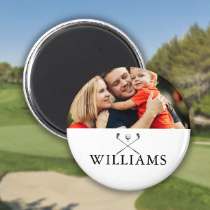 Íman Foto de Golf Clubs de Nome Personalizado