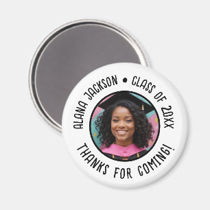 Íman Foto de Graduação Personalizada - Obrigado