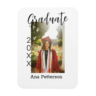 Íman Foto de graduado clássico moderno adicionar ano no