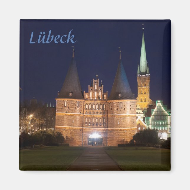 Íman Foto de Lübeck (Frente)