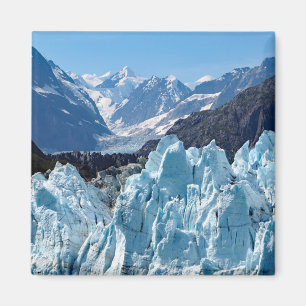 Íman Foto de Paisagem da Baía de Glacier do Alaska