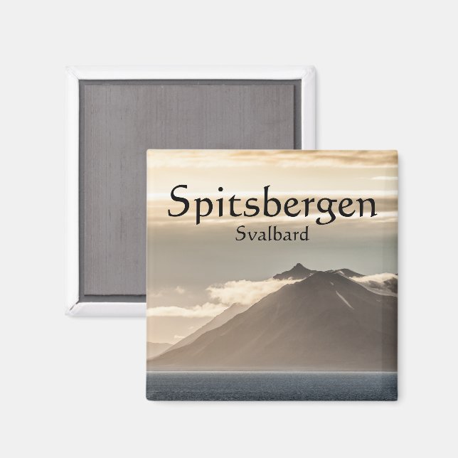Íman Foto de Paisagem de Svalbard (Front/Back)