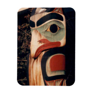 Íman Foto de pólo de Totem Alaska do refrigerador do