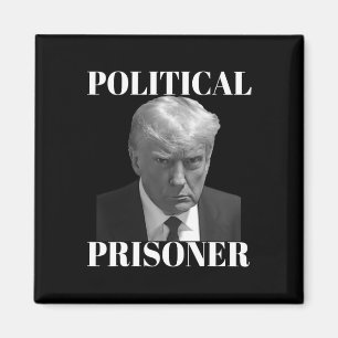 Íman Foto de preso de Donald J. Trump preto e branco