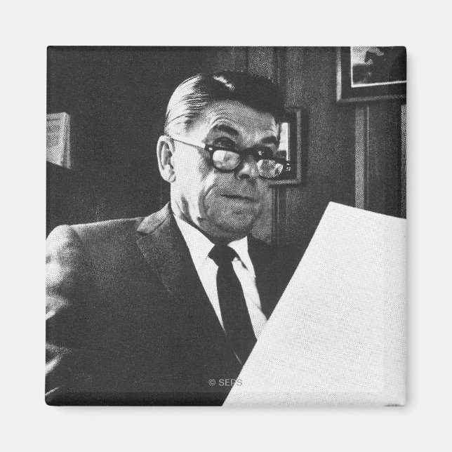 Íman Foto de Ronald Reagan (Frente)