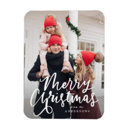 Íman Foto de Script de Natal Feliz, Letra Moderna, com