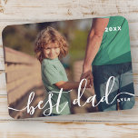 Íman Foto de Script Simples e Reprodutivo do Melhor Pai<br><div class="desc">Design é composto por tipografia moderna e lúdica. Adicionar foto da família.</div>
