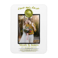Foto de selo de cera Chartreuse casamento Save the