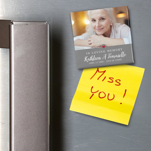Íman Foto de simpatia moderna em memória de amor (In Loving Memory Sympathy Photo Magnet)