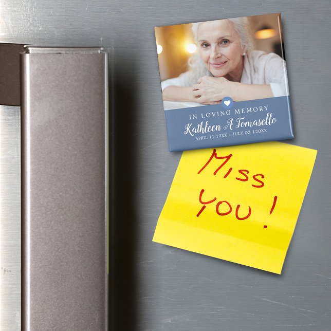 Íman Foto de Simpática Memória de Amor (In Loving Memory Sympathy Photo Magnet)