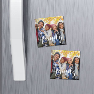 Íman Foto de Sobreposição de Script Familiar