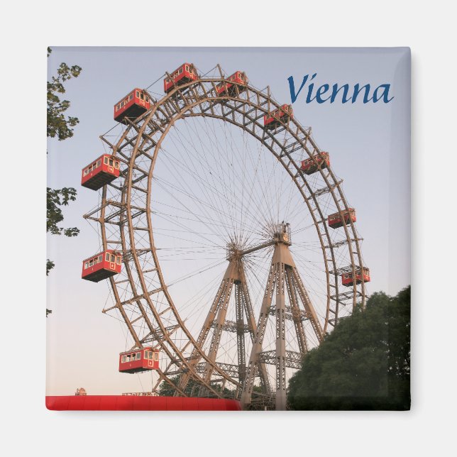Íman Foto de Viena Riesenrad (Frente)