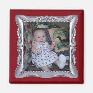 Íman Foto do bebê personalizada no quadro do Rico Silve