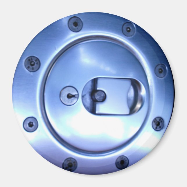 Íman Foto do Boné de combustível Black Silver Motocicle (Frente)