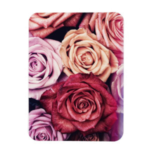 Íman Foto do Buquê Rosa