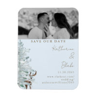 Foto do Casamento Azul da Woodland de inverno Salv