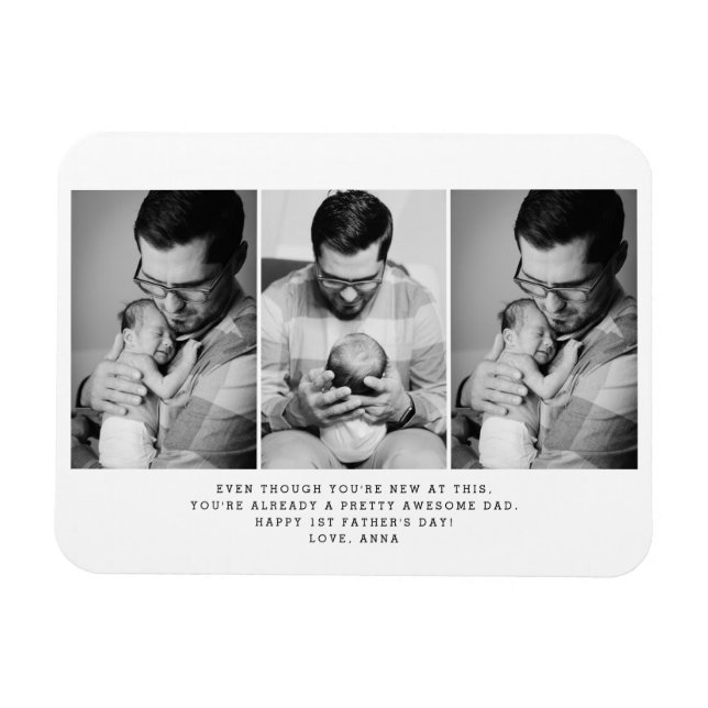 Íman Foto do Dia de os pais 3 da rua 1 (Horizontal)