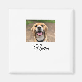 Íman Foto do gato-do-cão adicionar nome de animal cu pe