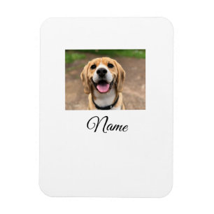 Íman Foto do gato-do-cão adicionar nome de animal cu pe