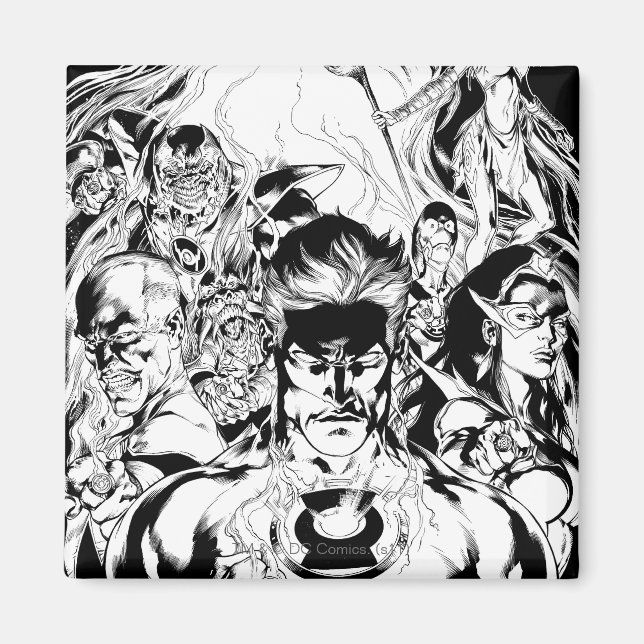 Íman Foto do Grupo Lantern Corps (Frente)