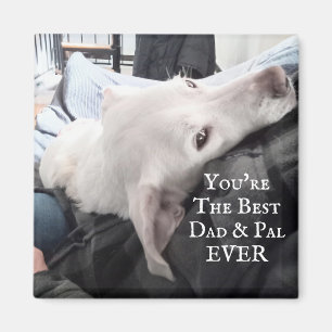 Íman Foto do melhor Pai do Cachorro e Pal Nunca