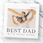 Íman Foto do Melhor Pai Personalizado Moderno para Chic<br><div class="desc">Design é composto por tipografia quic moderna com sans serif e serif font.</div>