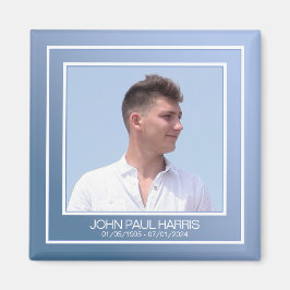 Íman Foto do Memorial Azul