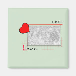 Íman Foto do Red Heart Forever Love