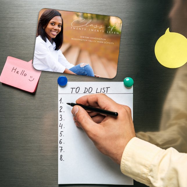 Íman Foto do Script de Graduação Elegante Moderno (Criador carregado)