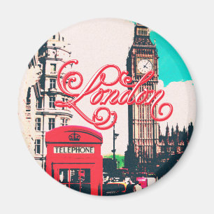 Íman Foto do vintage do marco de Londres